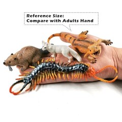 1pc Lizard Centipede Snake Squirrel Jungle Animal Miniature Art Toy Figure Doll