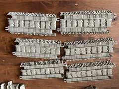 Thomas Tank 14- Piece Beige Brown Trackmaster Train Tracks Lot Replacement New