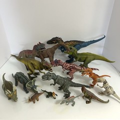 Dinosaur action figure mixed lot of 15 Jurassic World & Vtg Solid Dino figurine
