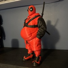 Fat DeadPool 3d Printed Figure 10”