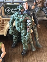 Military Action Figure Lot Of 13 3.75” Soldiers The Corps Chap Mei W/jeep Lot
