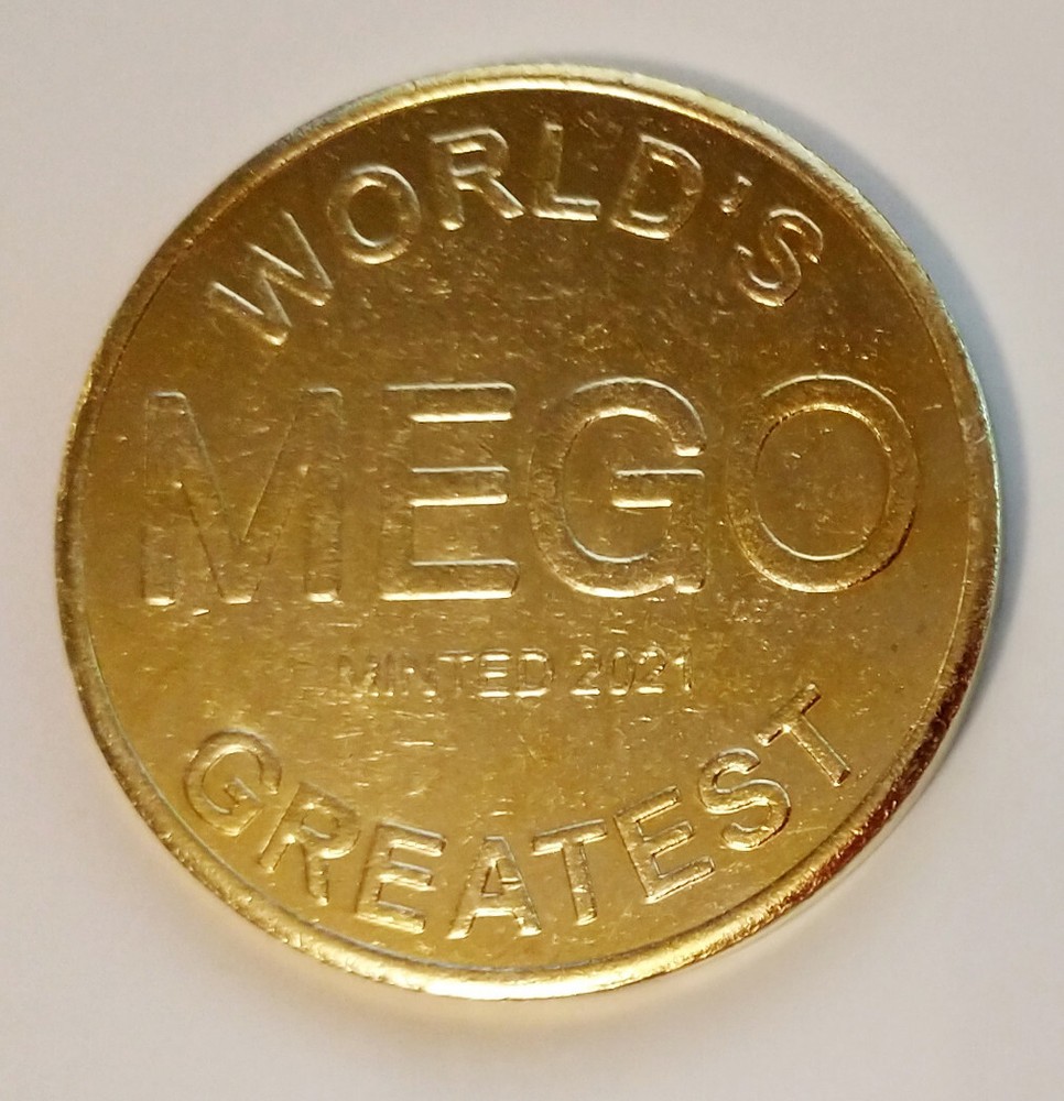 MEGO COLLECTORS COIN LIMITED EDITION WORLD’S GREATEST WALMART TOY EXCLUSIVE 2021