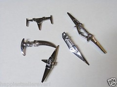 Original 1981 Voltron GB36 Yellow Blue Red Green Black Lion Sword Weapon Set