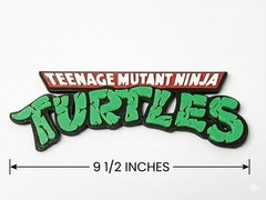 TEENAGE MUTANT NINJA TURTLE LOGO DISPLAY SIGN PROP TMNT FIGURE VINTAGE MODERN