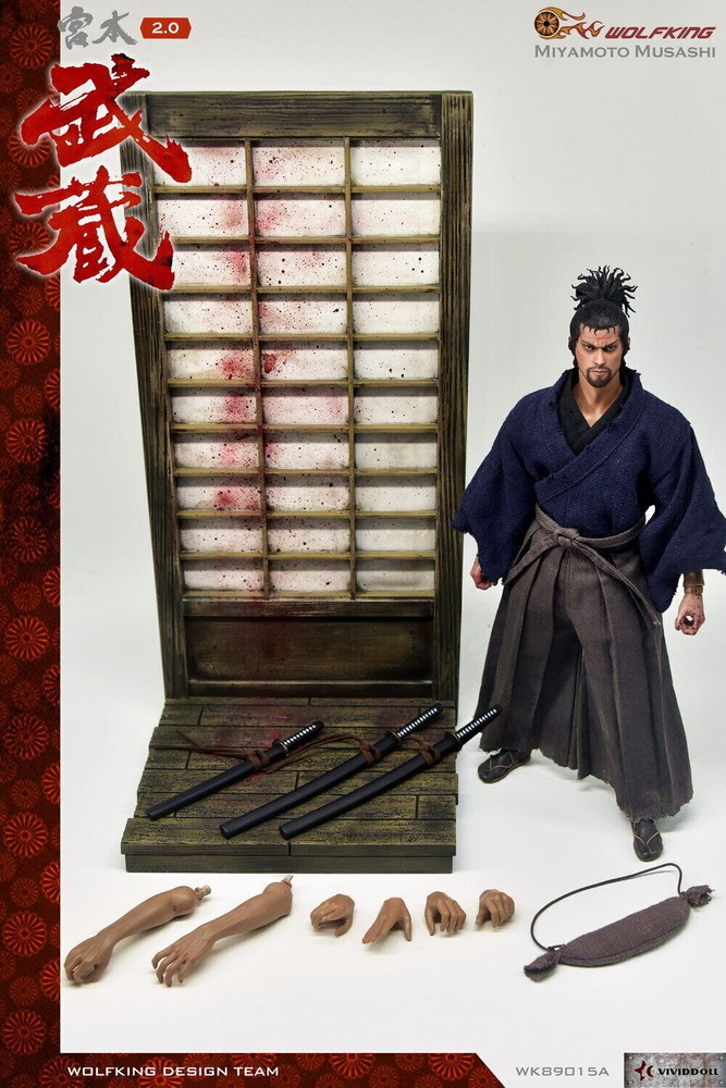 WOLFKING Miyamoto Musashi 2.0 12in Action Figure Doll Deluxe Edition in stock