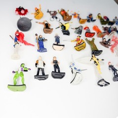 Lot Of 35 MiniFigs Toys Comics Heroes Wiz Kids Die Cast Mini-Figures Bundles