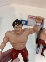 Vintage LJN WWF Superstars 1986 British Bulldogs w/ Bio Card!