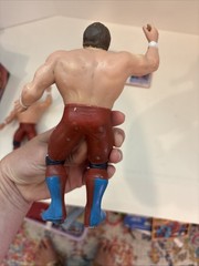 Vintage LJN WWF Superstars 1986 British Bulldogs w/ Bio Card!