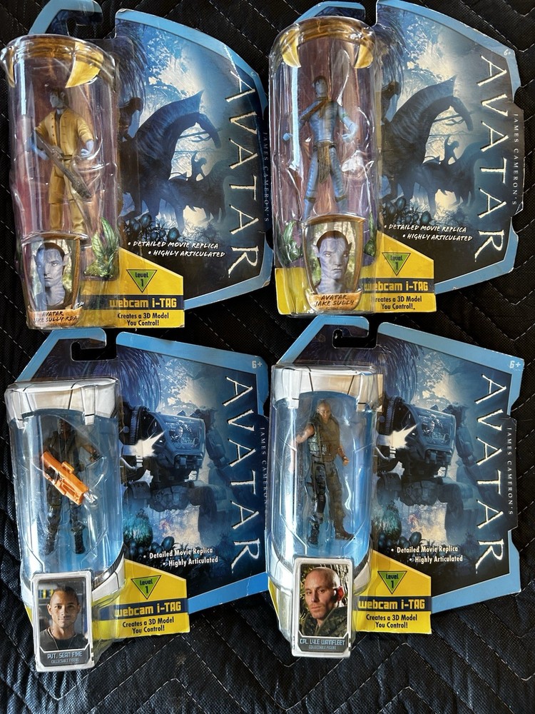 Avatar Webcam I-tag Lot Of 4 Figures
