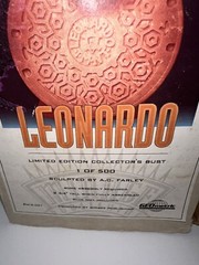 RARE LEONARDO TMNT COLLECTORS BUST OUT OF 500 A.C. FARLEY MIRAGE STUDIOS