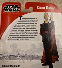 Star Wars Clone Wars Count Dooku Cartoon Network Action Figure Hasbro 2003 NIP