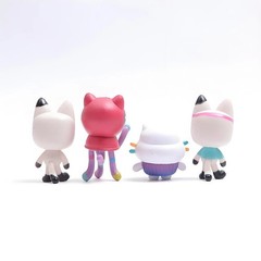 13pcs Anime Figure Gab Toy Smiling Cakey Catrat Hug Doll Mercat Cartoon Action