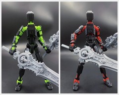 3D Printed Movable Multi-Jointed Action Figure Collectible Set New 3D Printed