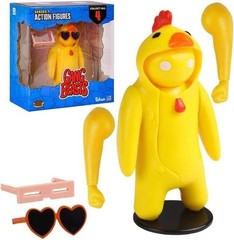Gang Beasts Yellow Chicken Costume Video Game Fighter Character Figure -New