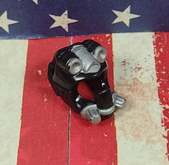 GI Joe (2000s) 1/2″ inch Military SCUBA Helmet in black with silver