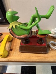 Vintage Kermit the Frog 1983 Telephone Jim Henson Landline WORKS WITH PROBLEMS