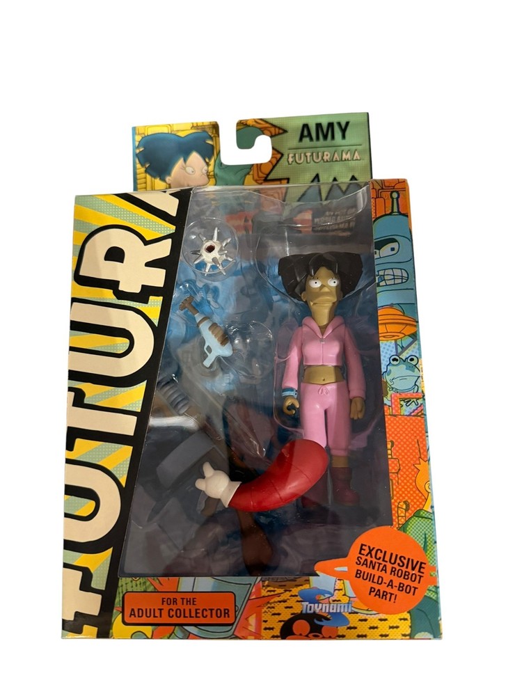 Futurama Amy Wong action figure with Santa robot part by Toynami – DAMAGED BOX
