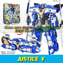 Tobot GD Galaxy Detectives Giant V 12.5″ 3IN1 Combiner Robot Figure Fire Engine