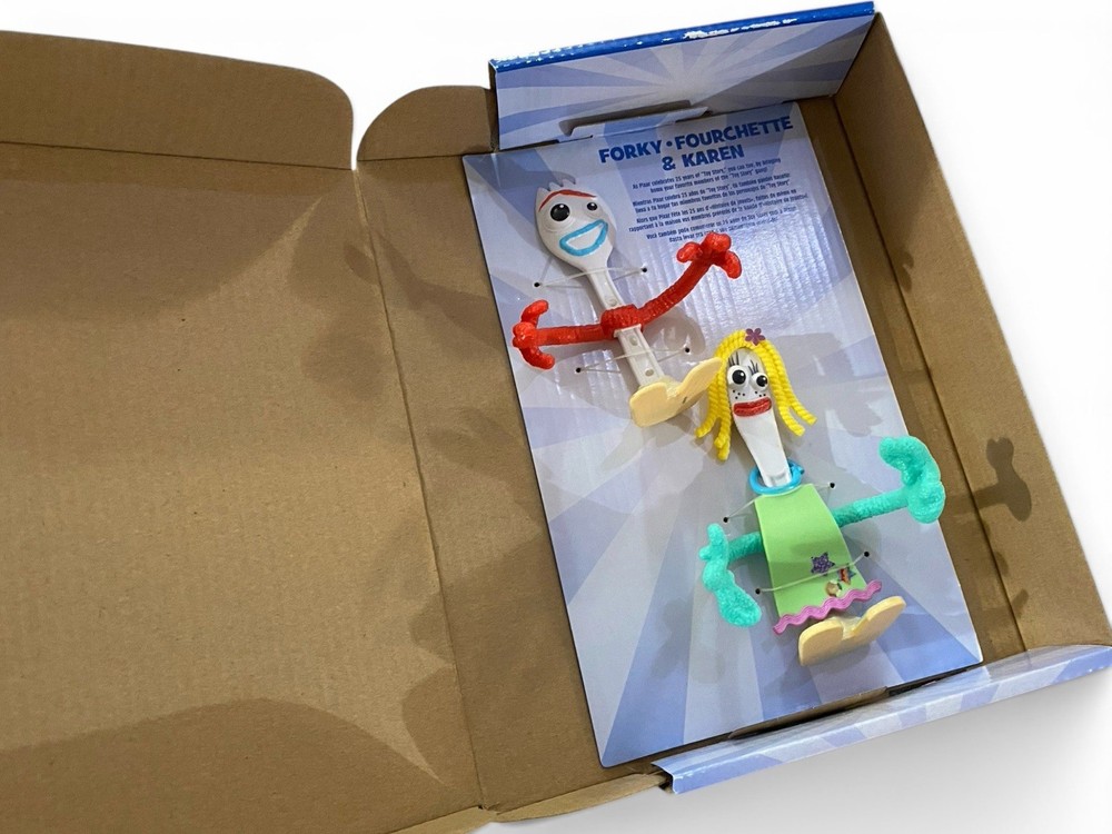 Disney Pixar Toy Story Forky And Karen Figures – 25th Anniversary Rare Boxed
