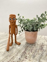 Articulated Tung Tung Tung Sahur toy 3D Printed brainrot