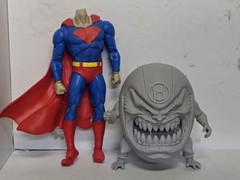 3d Print RED LIGHT VILLIAN ZILLIUS ZOX HEAD 7″ Select DC Multiverse SCALE