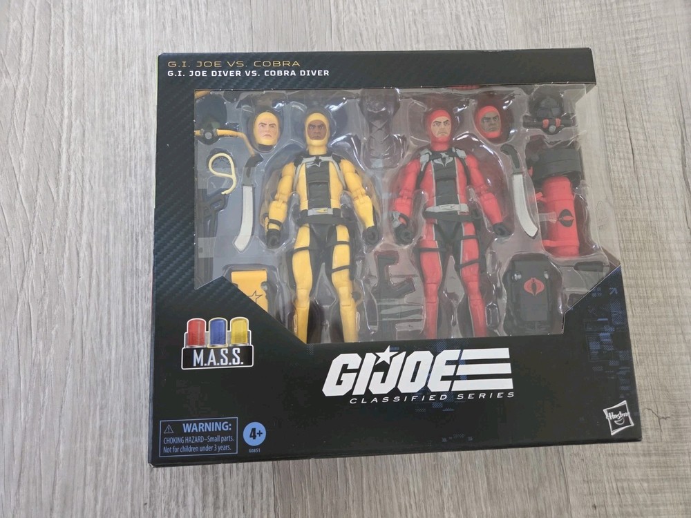 NEW G.I. Joe Classified Series #169 G.I. Joe Diver Vs. Cobra Diver 6″ Figures