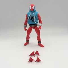 Marvel Legends Retro Carded Scarlet Spider with Soft Goods Hoodie Loose Complete