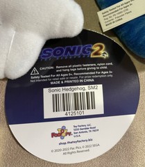 BRAND NEW! 2022 LARGE 22” Sonic The Hedgehog Movie 2 Plush Toy Factory NWT
