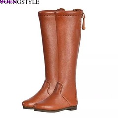 1/6 Flat Knee Boots Shoes For 12″ TBLeague PHICEN Hot Toys Female Figure Doll