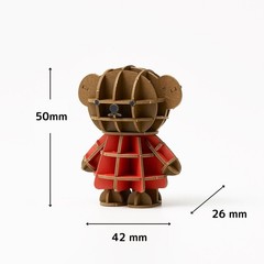 3D Paper Puzzle, Bruna Boris, Product Height 50mm x 42mm , 3D Art, Made in Japan
