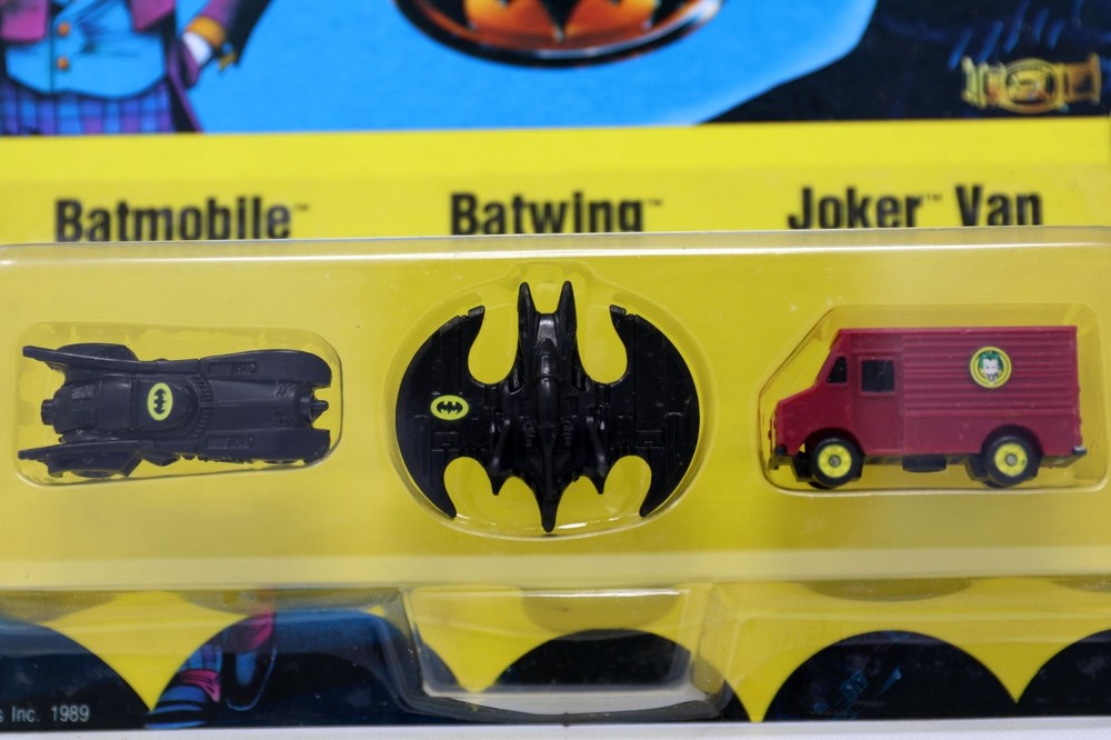 Batman Micro Batmobile Batwing Joker Van Set ERTL 1989 Diecast Metal New MOSC