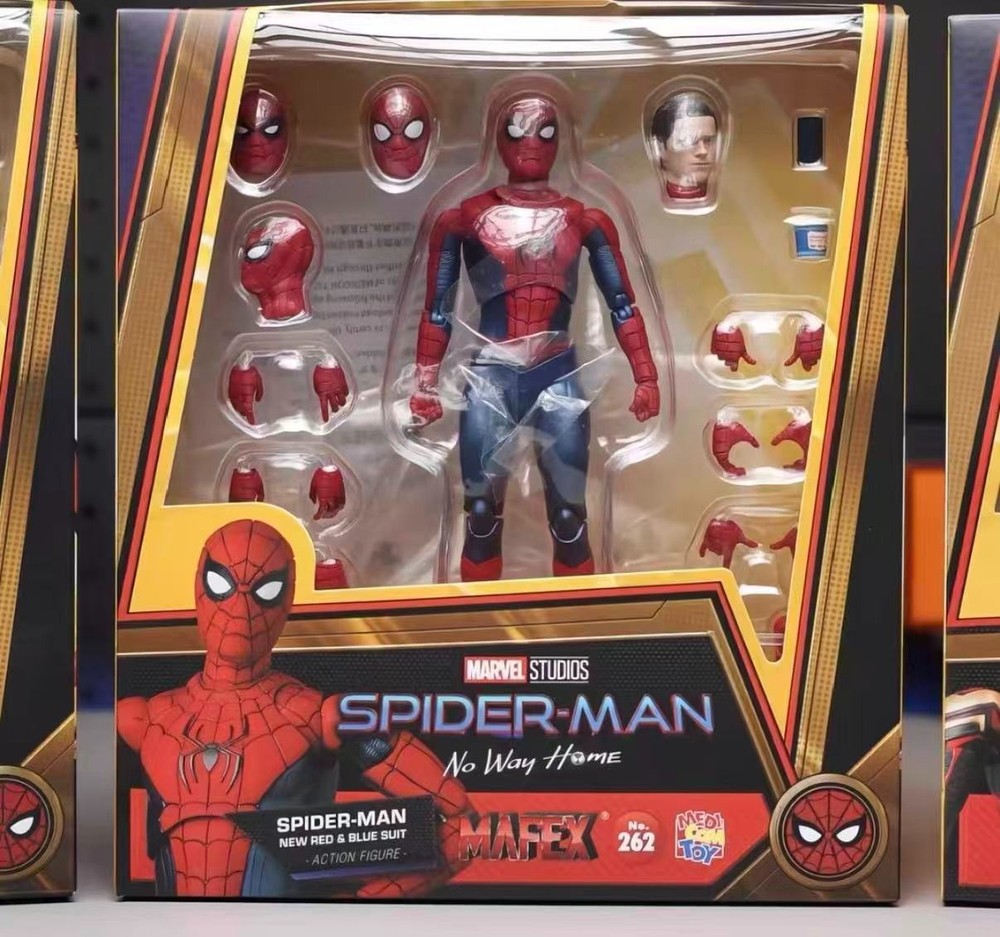Mafex Medicom Toy No.262 Spider-Man Red & Blue Suit Ver. Action Figure New