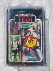 Star Wars Vintage Biker Scout Kenner Mexico ROTJ 65 Back-D 1983 Short Mouth MOC