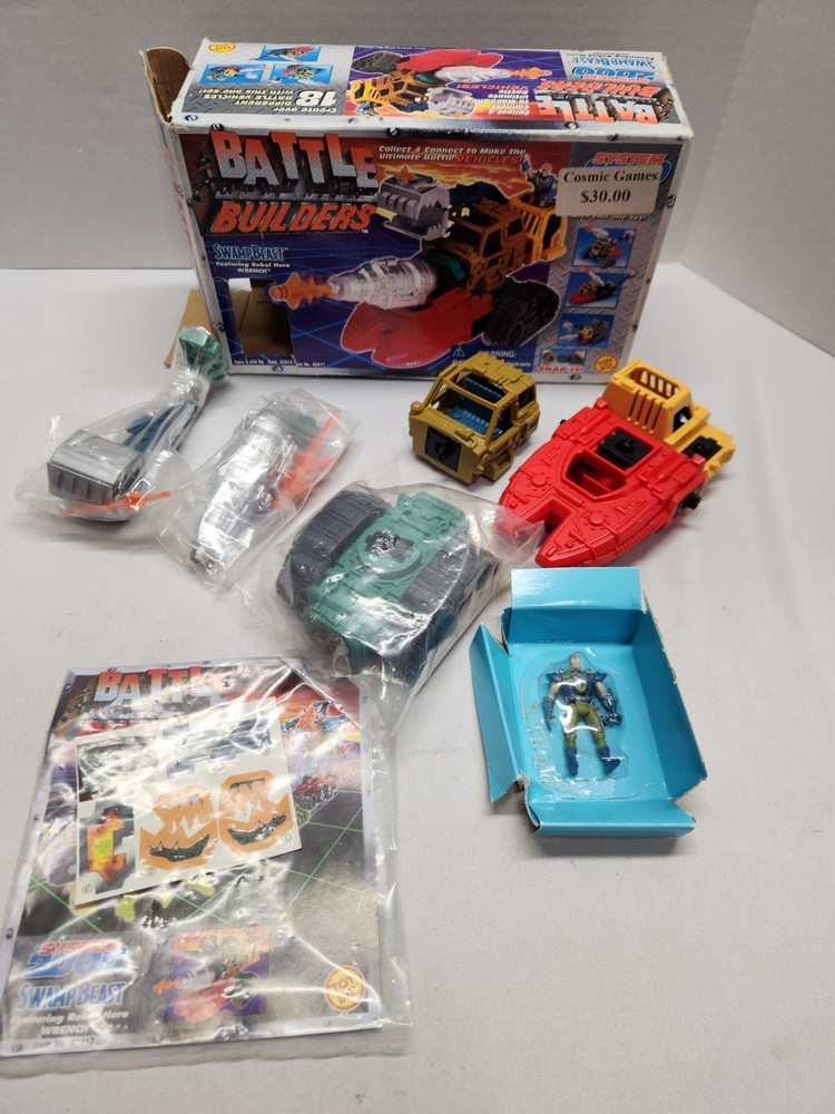 VTG 1990s Toy Biz Battle Builders Battle System 2000 Swamp Beast w/ Wrench