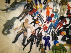 COLLECTION OF OVER 100 ACTION UNKNOWN CHARACTERS FIGURES OTHERS MORE