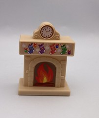 Peppa Pig Hasbro ABD Figure Accessory Advent FIREPLACE Mantle Clock Living Room