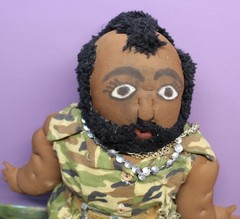 A-TEAM “MR. T” B.A. Baracus Hand-Made Plush “CABBAGE PATCH” Doll Vintage 1985