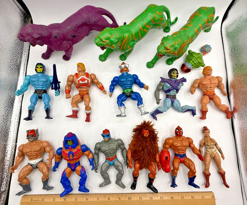 Masters of the Universe MOTU He-Man Action Figures – Lot of 15 – 1980s Vintage