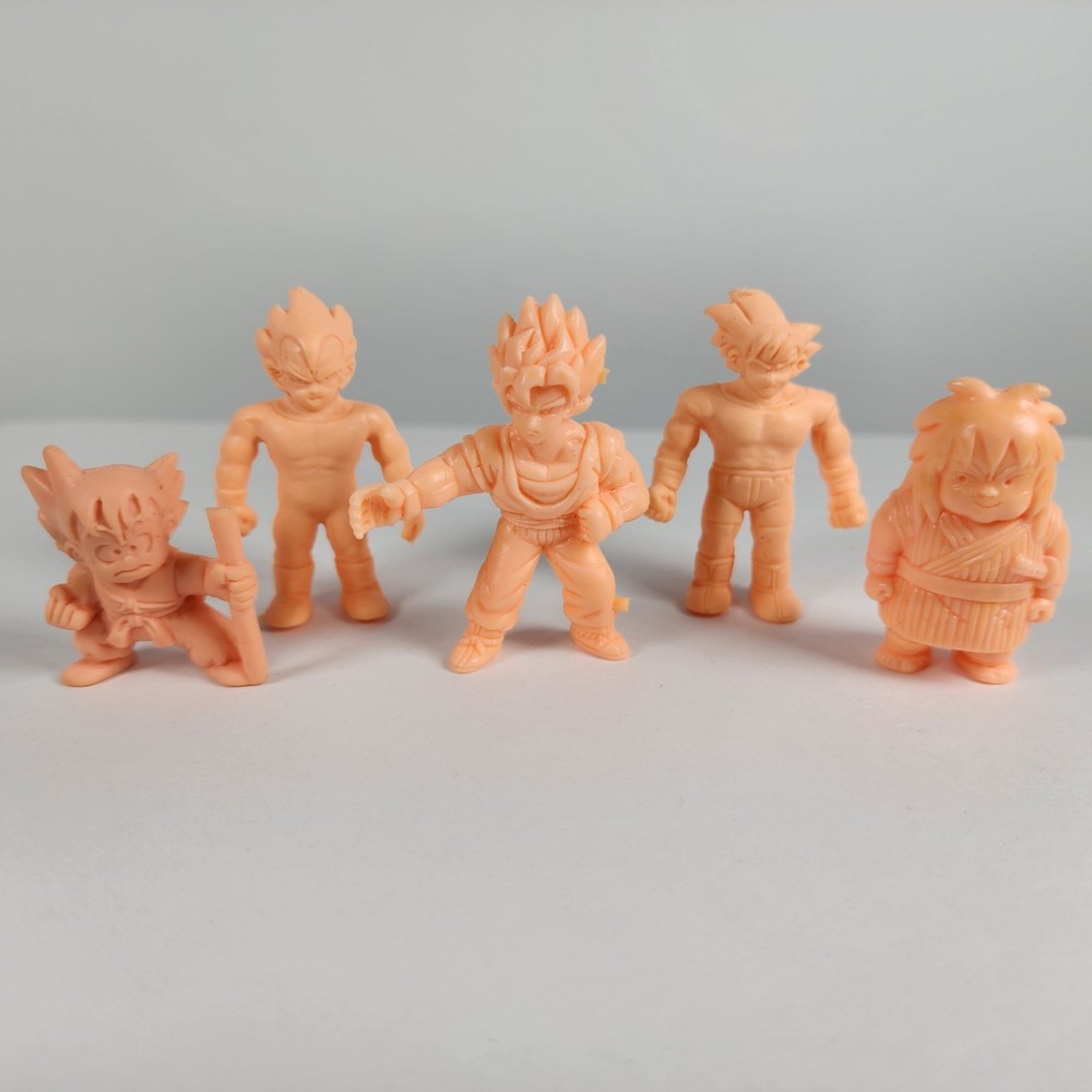 Lot of 5 Dragon Ball Z DBZ Flesh Color Japanese Keshi Mini Figures Keshigomu
