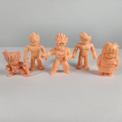 Lot of 5 Dragon Ball Z DBZ Flesh Color Japanese Keshi Mini Figures Keshigomu