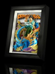 Bandai Tamashii Art Dragon Ball Son Goku & Dragon Three Dimensional Painting New
