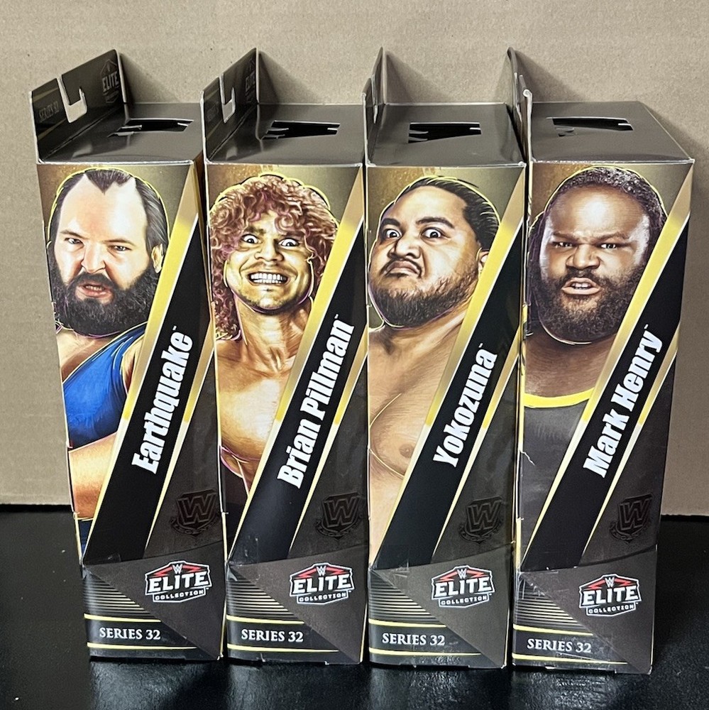 WWE Elite Collection Legends Complete Set Of 4, (Series 32) w/ Dory Funk Jr BAF