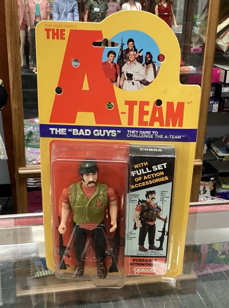 VINTAGE 1983 GALOOB A-TEAM Cobra BAD GUYS ACTION FIGURE NEW ON CARD