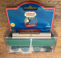 2001 Learning Curve Wooden Thomas Train Henry’s Forest Log Car! New!