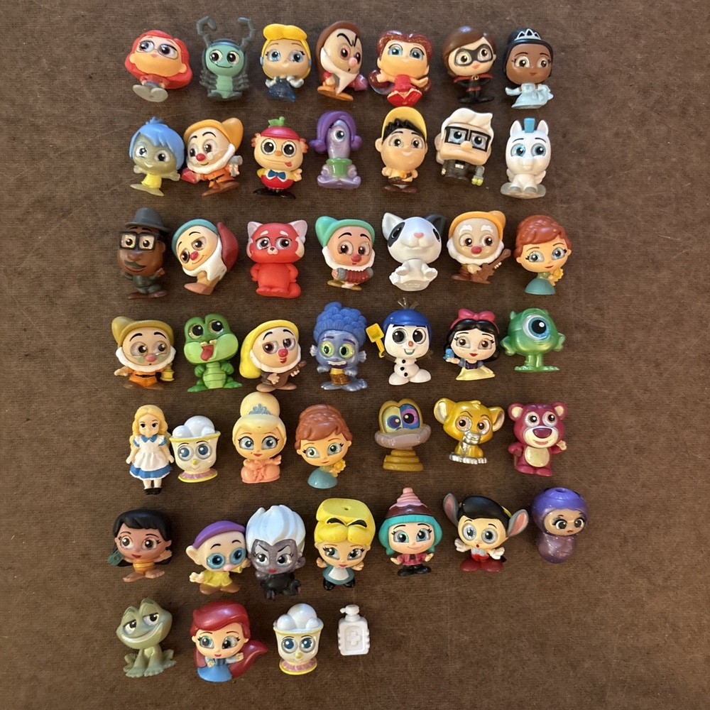 Lot of 46 Disney Doorables Figures Mixed – From Multiple Series, Great Condition