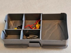 Spin Master Flick Trix Lot Bike Parts Seats Handlebars Tools Container