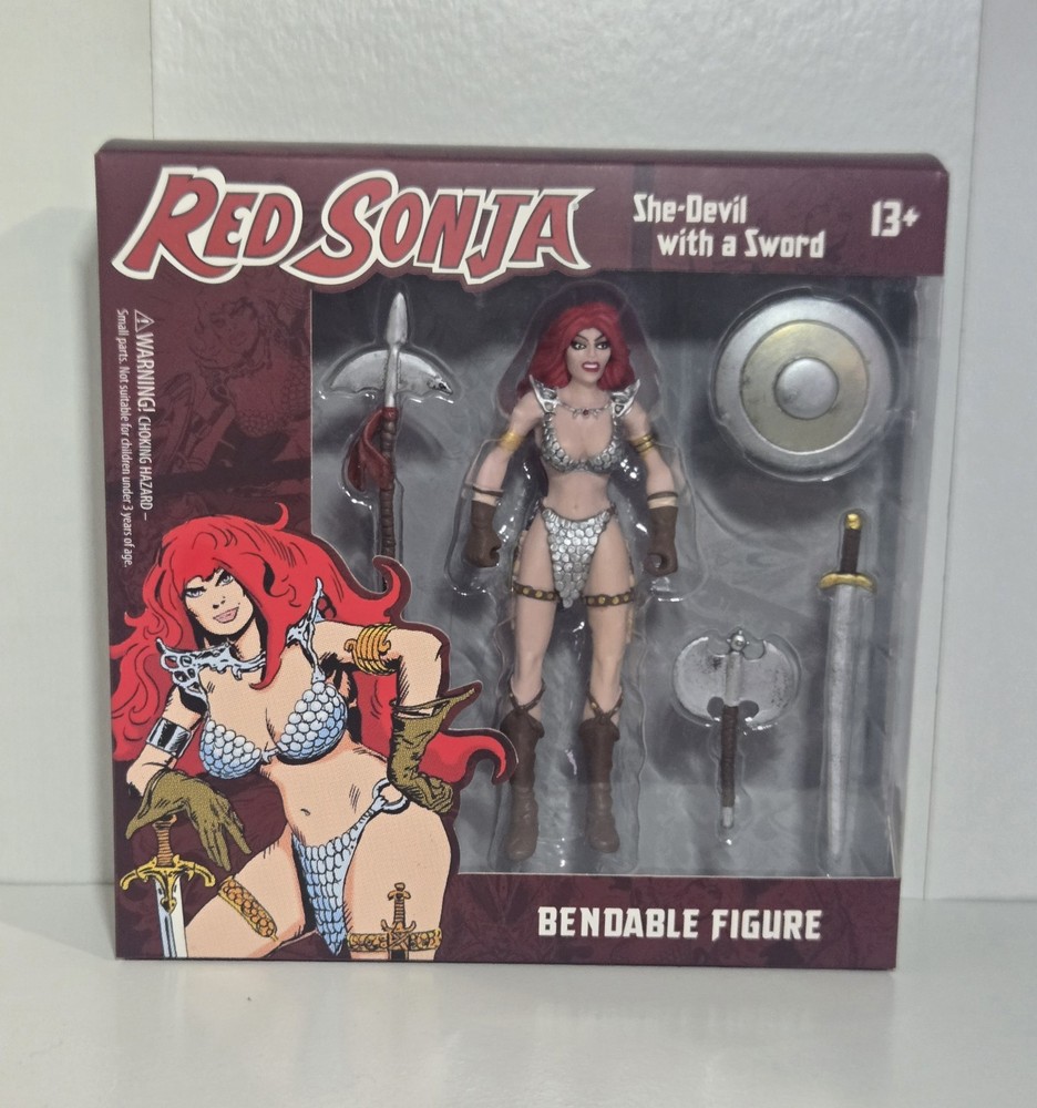 Red Sonja She Devil 5-inch Bendable Action Figure By NJ Croce