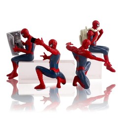 Set 4pcs Marvel Spider-Man Action Figure Mini Toy Model Collectible Gift