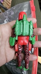 STAR WARS BLACK SERIES MANDALORIAN WARRIOR 6” FIGURE HOLIDAY EDITION EUC C80