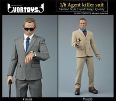 VORTOYS V1023 1/6 Scale Male Agent Killer Suit Clothes Fit 12” Figure Body